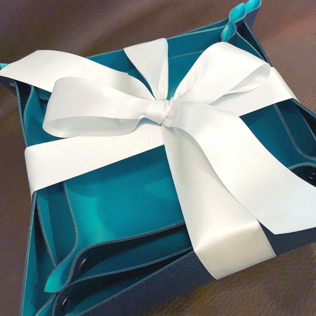 3-Piece Handmade Traveling Leather Valet Gift Set - N.Kluger Designs Valet