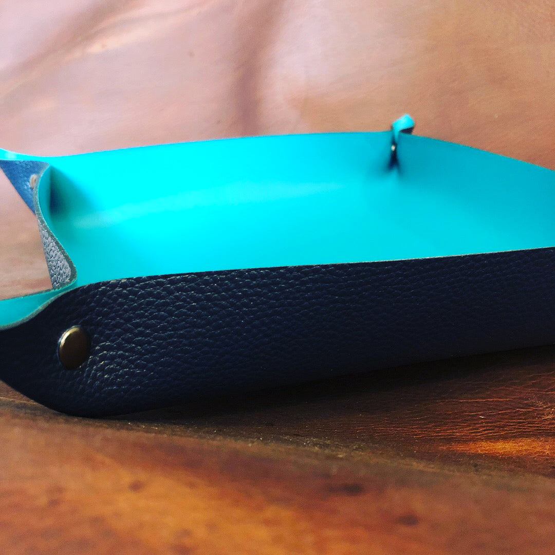 3-Piece Handmade Traveling Leather Valet Gift Set - N.Kluger Designs Valet