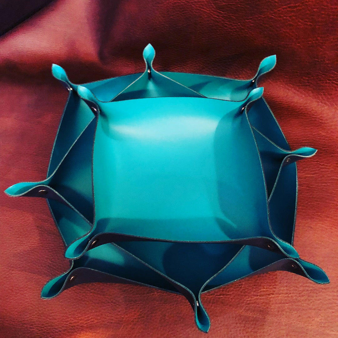 3-Piece Handmade Traveling Leather Valet Gift Set - N.Kluger Designs Valet