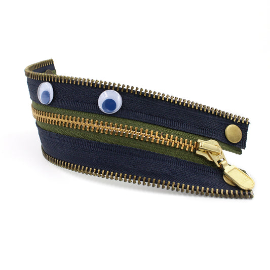 Ivy Olive the Monster Zip Bracelet - N.Kluger Designs bracelet