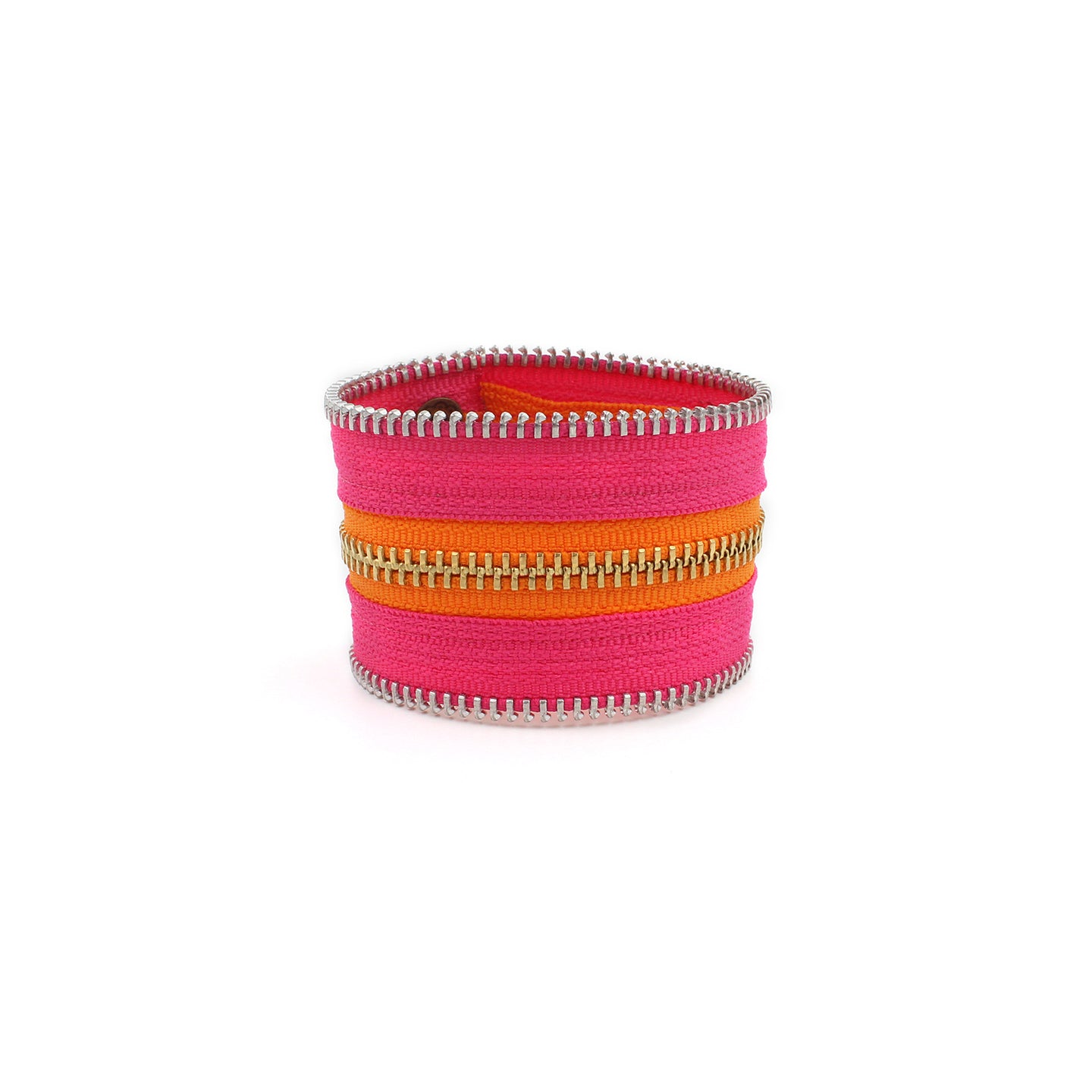 Summer Brights Collection Hot Pink Zip Bracelet - N.Kluger Designs bracelet
