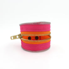 Summer Brights Collection Hot Pink Zip Bracelet - N.Kluger Designs bracelet