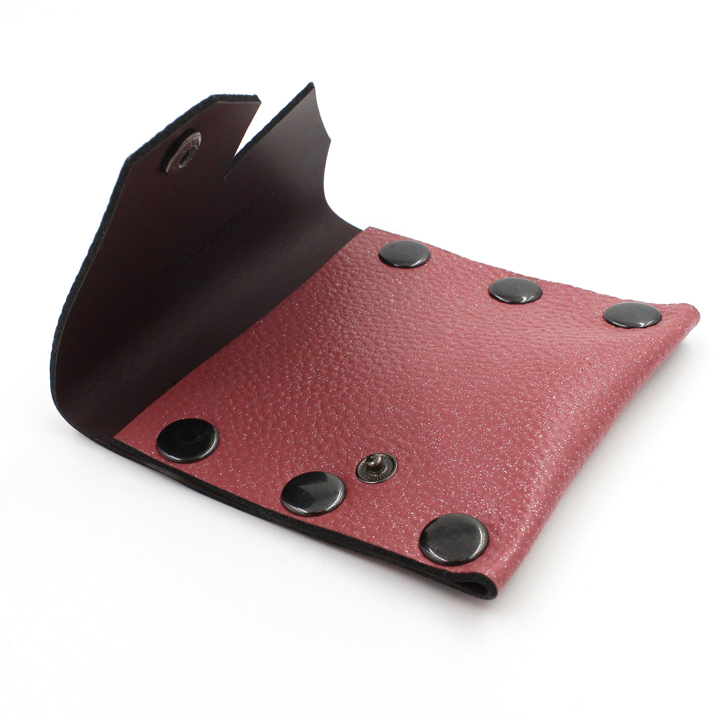 Pink Sparkly Leather Business Card Case - N.Kluger Designs Card Case