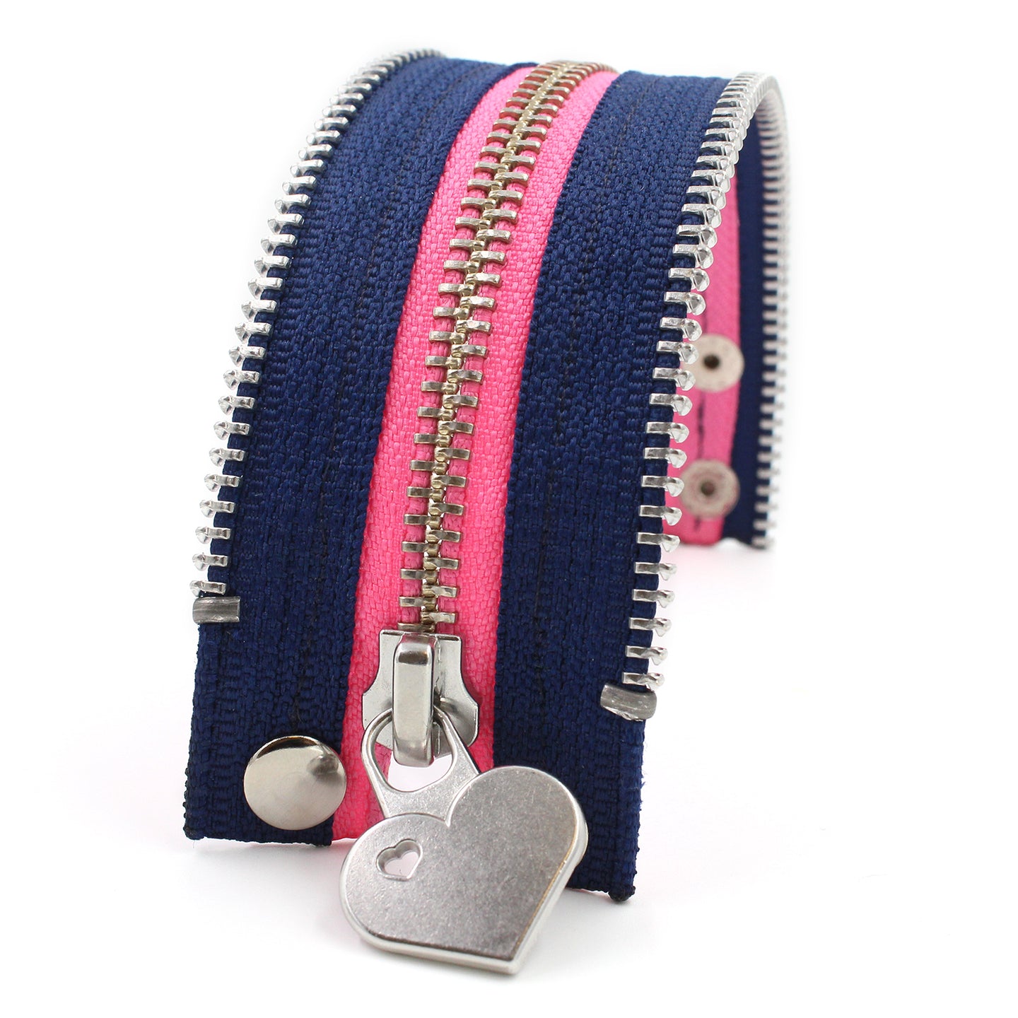 Not Too Girly Heart Zip Bracelet - N.Kluger Designs bracelet