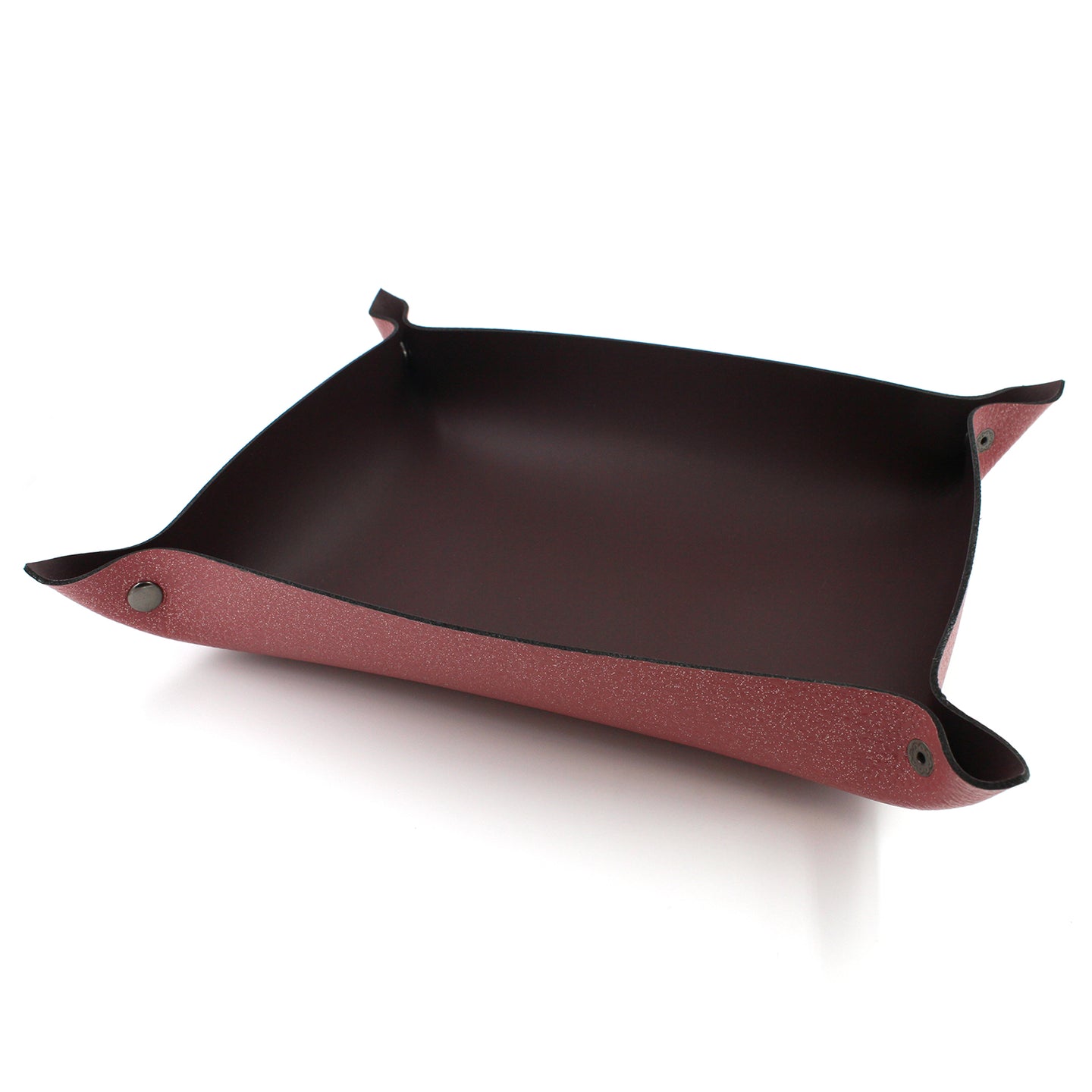 Pink Sparkles Traveling Leather Valet Catch-All - N.Kluger Designs Valet