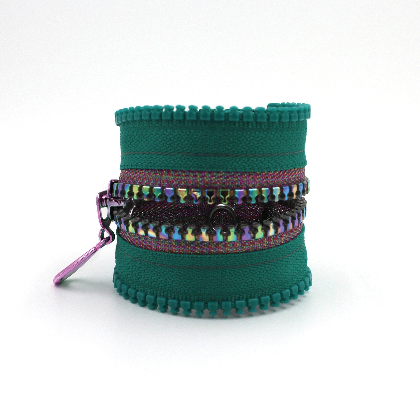 Disco Fever Metallic Zip Bracelet - N.Kluger Designs bracelet