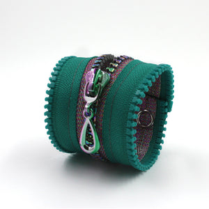 Disco Fever Metallic Zip Bracelet - N.Kluger Designs bracelet