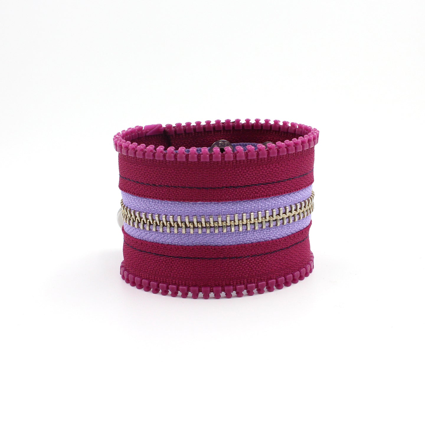 Grape Crush Heart Zip Bracelet - N.Kluger Designs bracelet