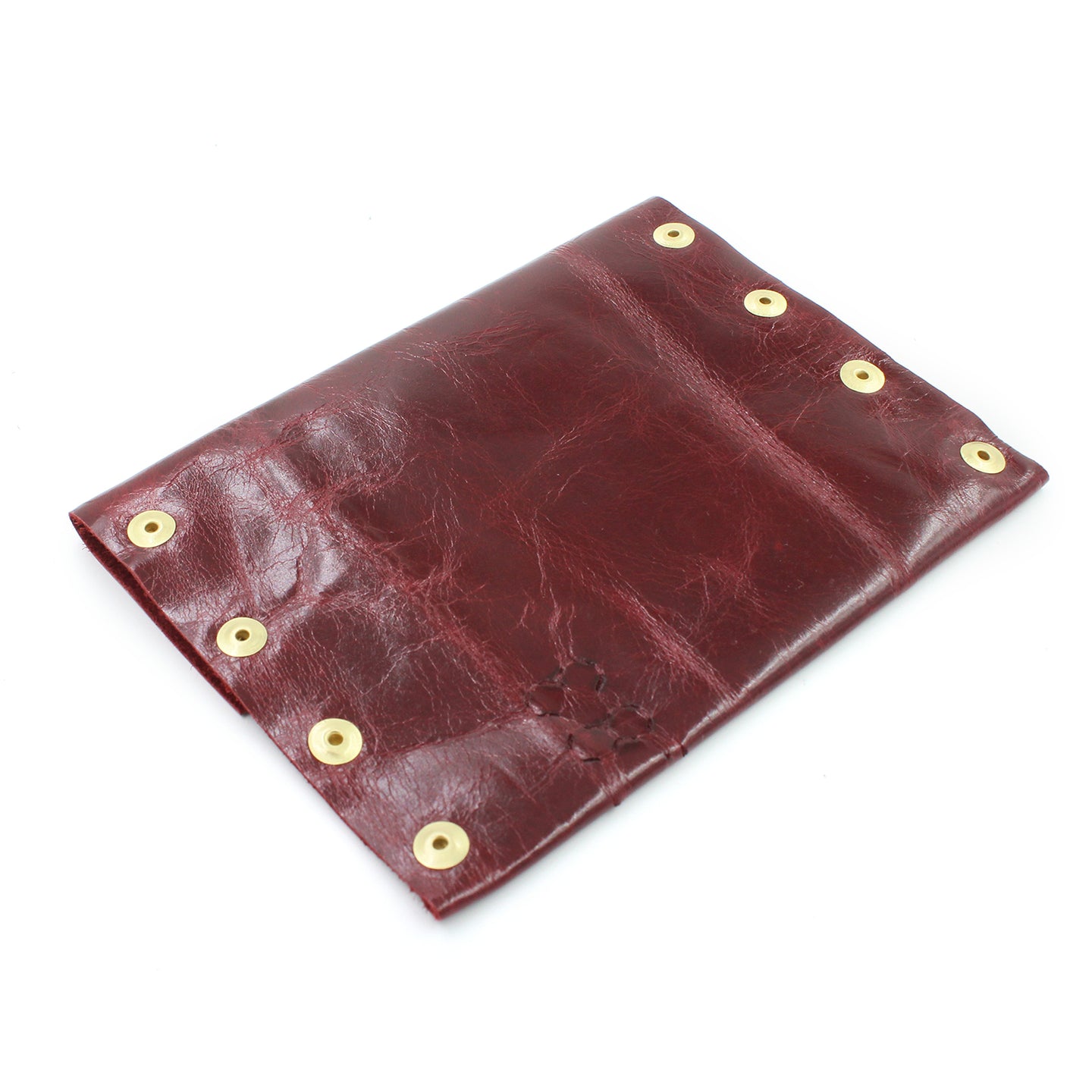 Red Leather Card Case / Mini Wallet