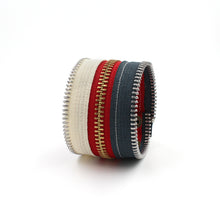 Stars & Stripes Gothic Americana Zip Bracelet - N.Kluger Designs bracelet