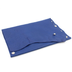 Royal Blue Distressed Pebble Leather Clutch