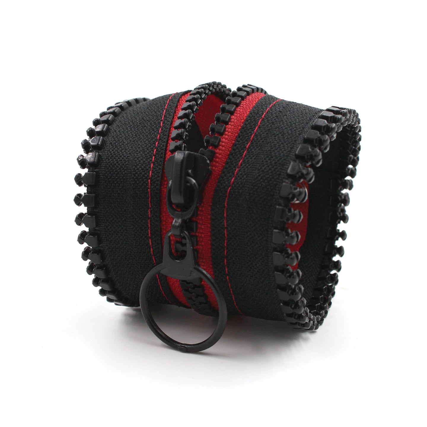 Punk Style Black & Red Zip Bracelet - N.Kluger Designs bracelet