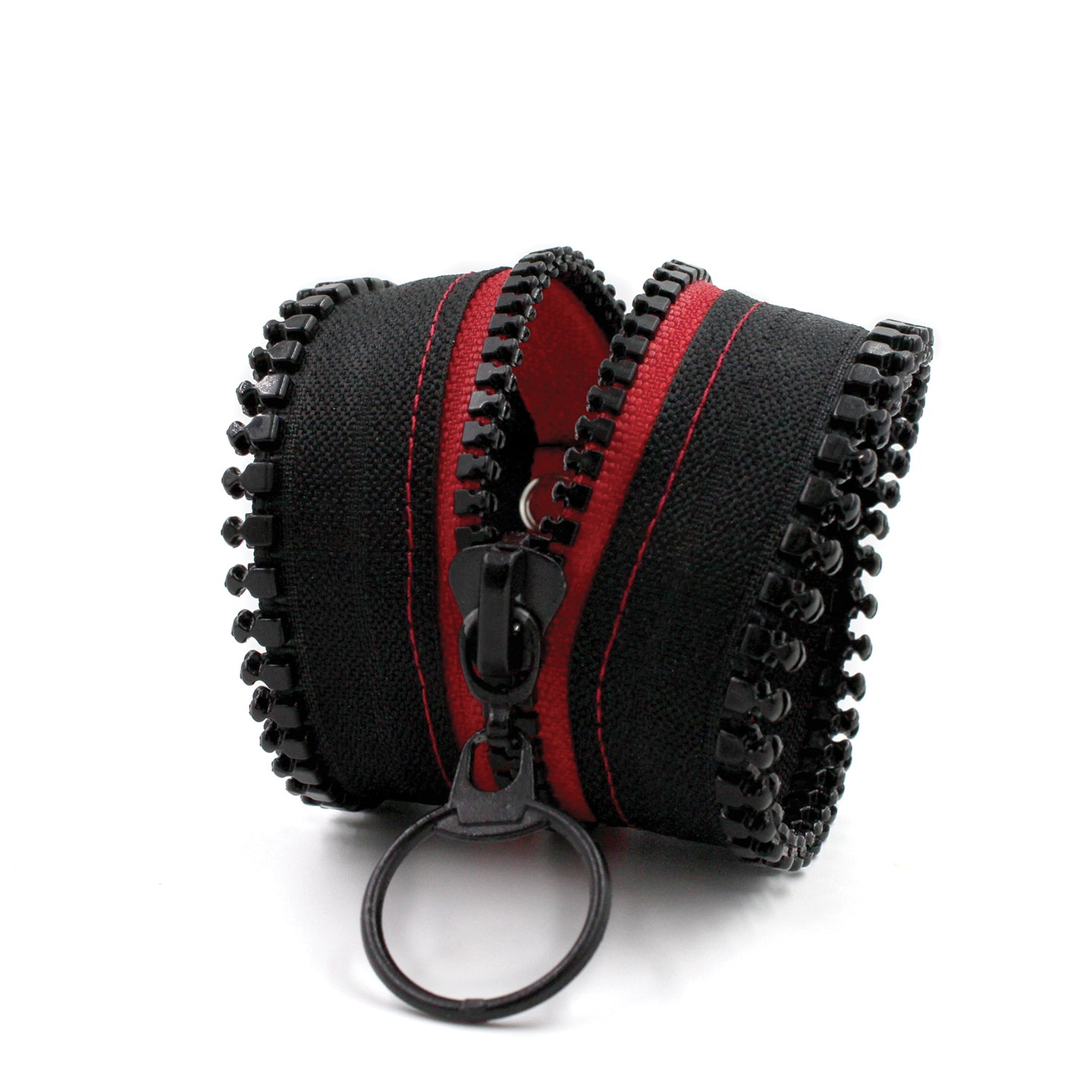 Punk Style Black & Red Zip Bracelet - N.Kluger Designs bracelet