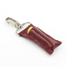 Handmade Genuine Red Leather Lip Balm Holder