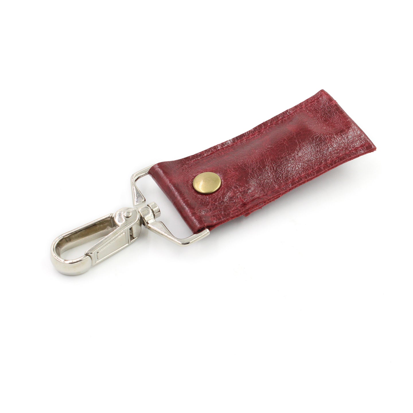 Handmade Genuine Red Leather Lip Balm Holder