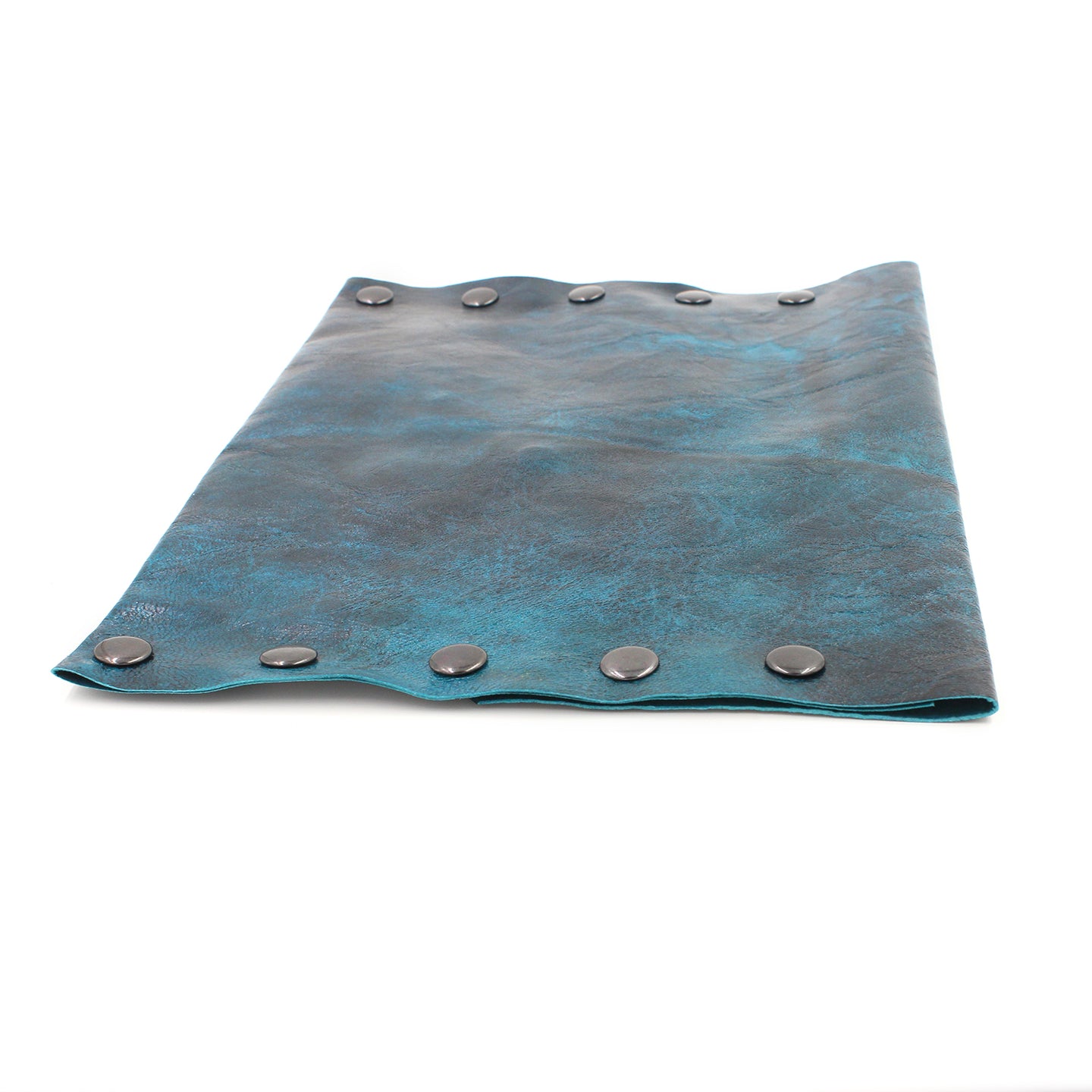 Paper Thin Teal Glam Leather Clutch
