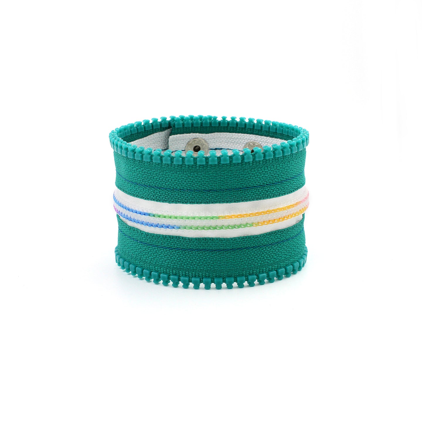 Roller Derby Rainbow Zip Bracelet - N.Kluger Designs bracelet
