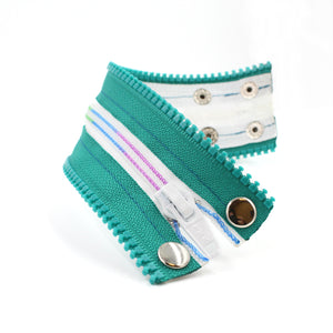 Roller Derby Rainbow Zip Bracelet - N.Kluger Designs bracelet
