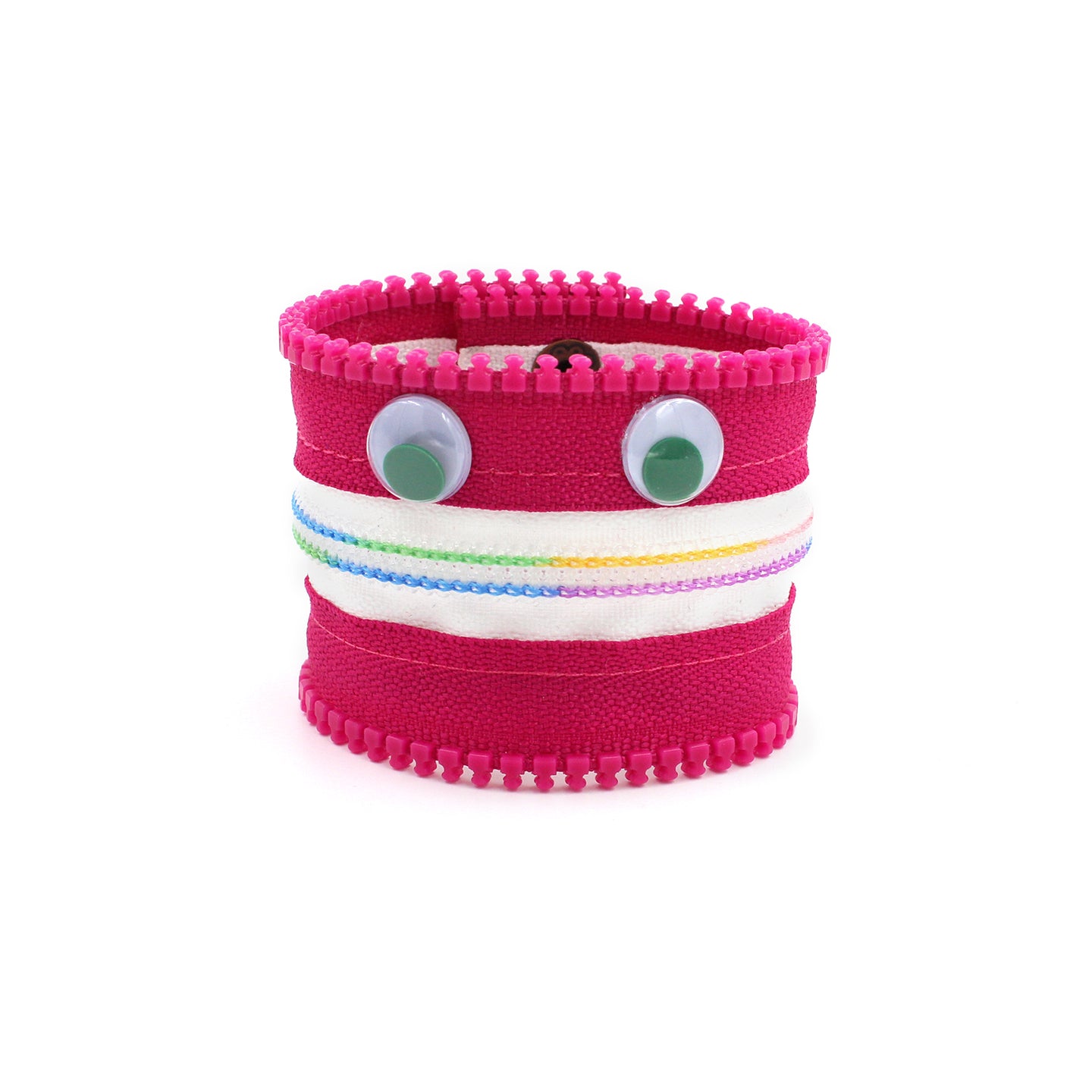 Rainbow Pinkster the Monster Zip Bracelet - N.Kluger Designs bracelet