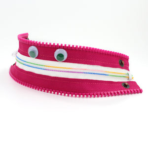 Rainbow Pinkster the Monster Zip Bracelet - N.Kluger Designs bracelet