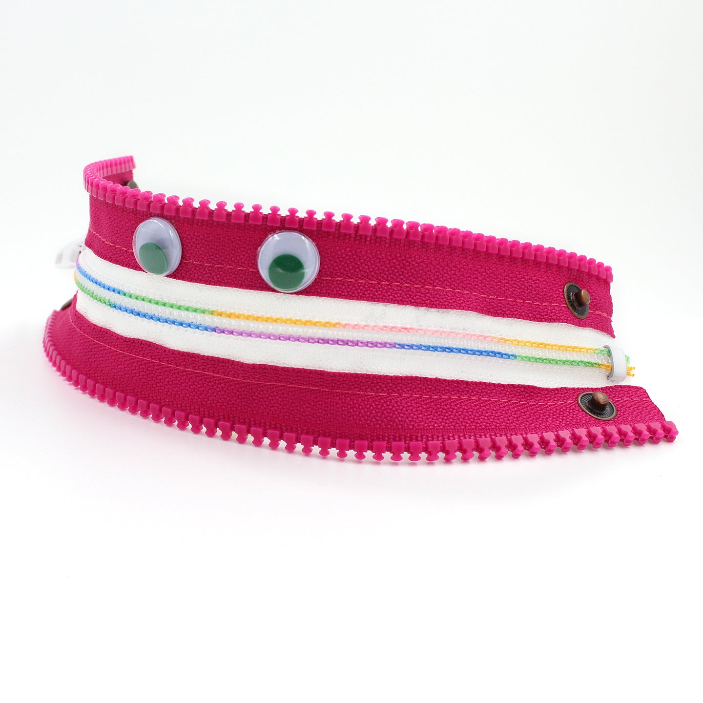 Rainbow Pinkster the Monster Zip Bracelet - N.Kluger Designs bracelet