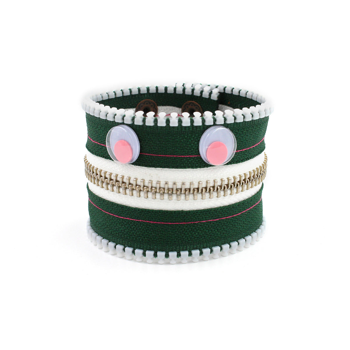 Gumdrop the Monster Zip Bracelet - N.Kluger Designs bracelet