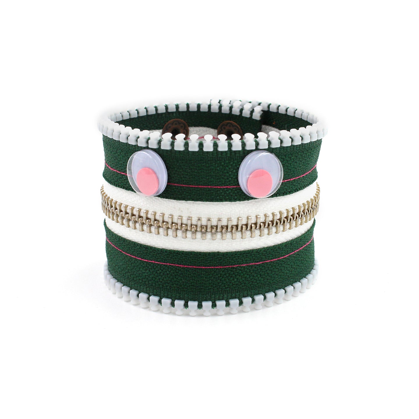 Gumdrop the Monster Zip Bracelet - N.Kluger Designs bracelet