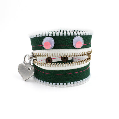 Gumdrop the Monster Zip Bracelet - N.Kluger Designs bracelet