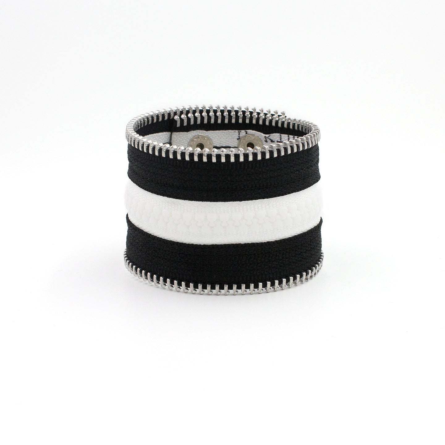 All Star B+W Zip Bracelet - N.Kluger Designs bracelet