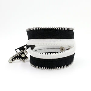 All Star B+W Zip Bracelet - N.Kluger Designs bracelet