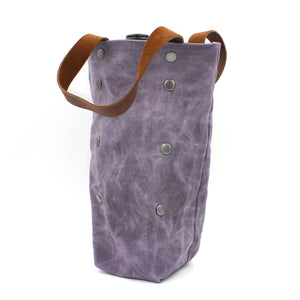 Waxed Canvas Violet Wine Tote