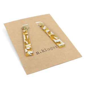 Golden Sunshine Acrylic Drop Earrings