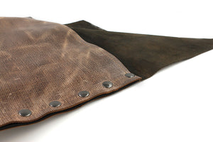 Distressed Genuine Brown Leather Clutch - N.Kluger Designs clutch