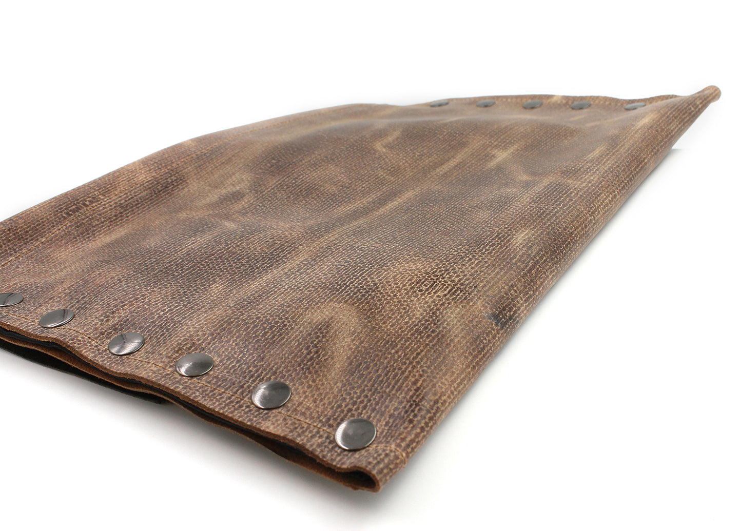 Distressed Genuine Brown Leather Clutch - N.Kluger Designs clutch
