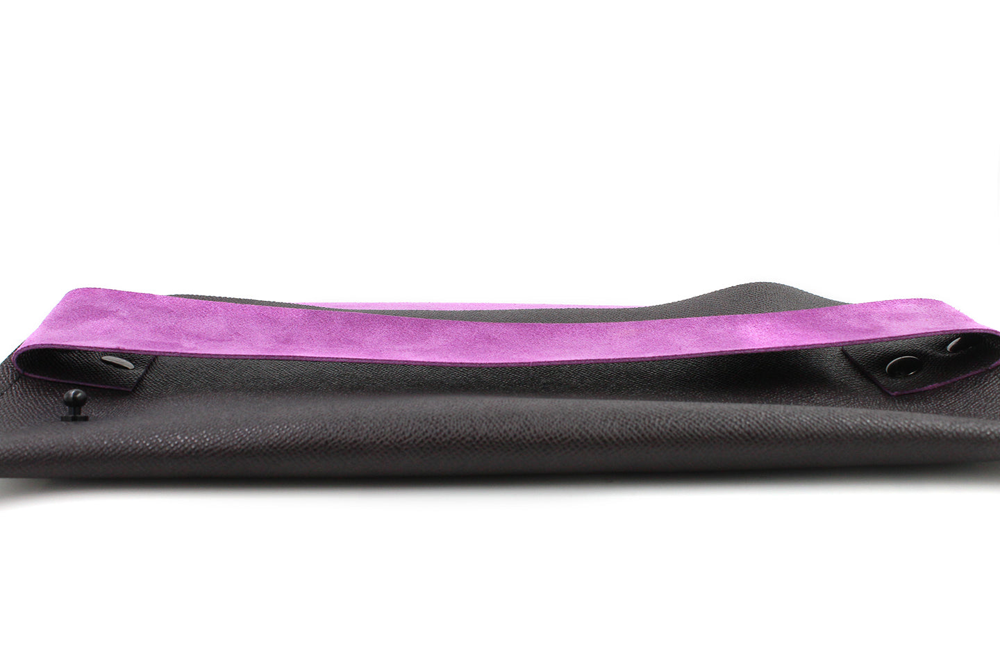 Eggplant and Pink Genuine Italian Leather Clutch - N.Kluger Designs clutch