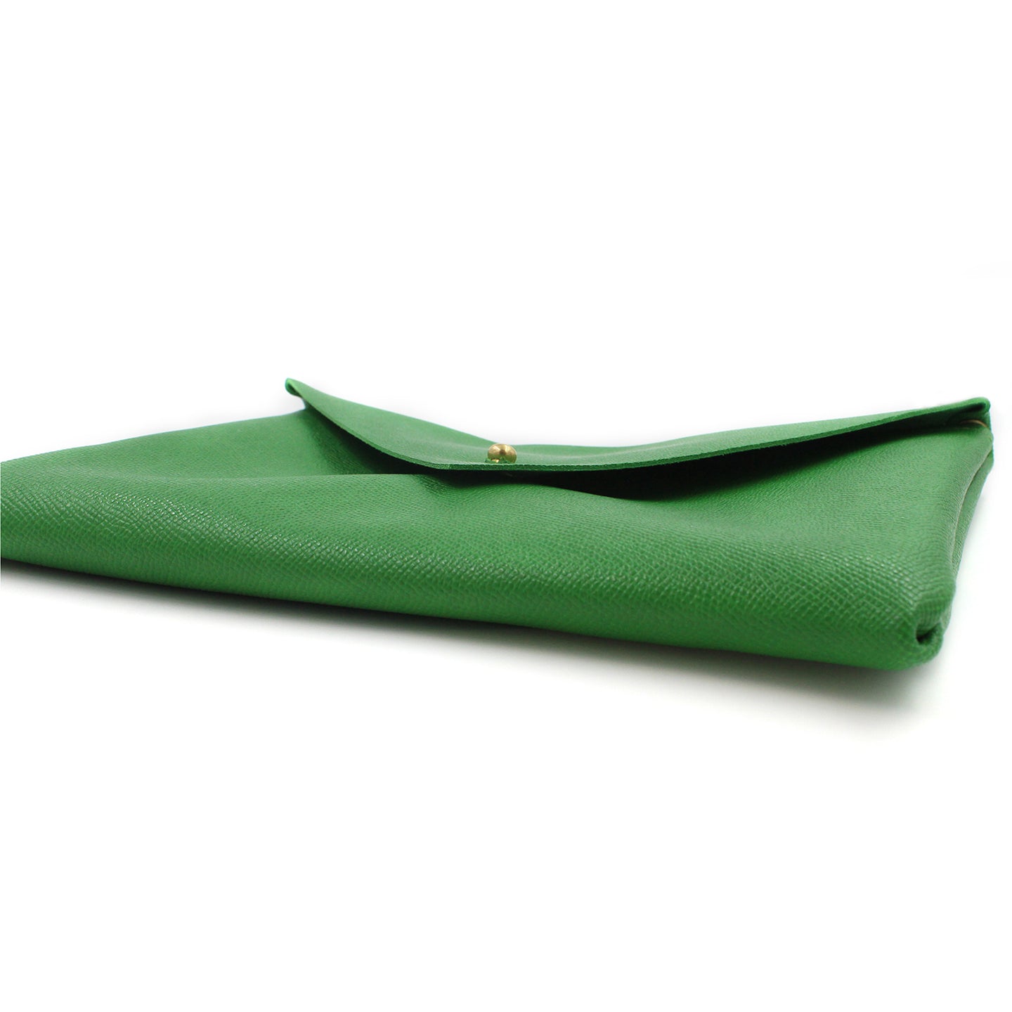 Go Green Genuine Italian Leather Clutch - N.Kluger Designs clutch