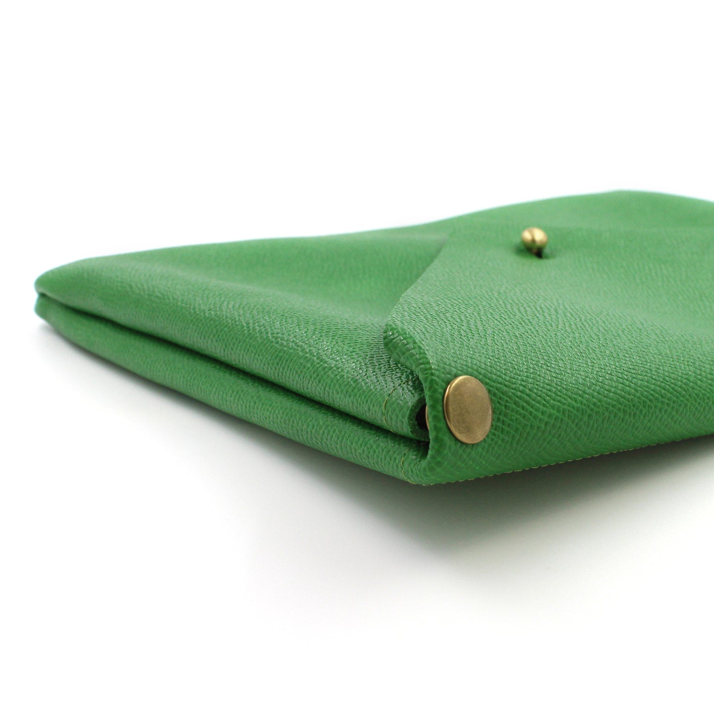 Go Green Genuine Italian Leather Clutch - N.Kluger Designs clutch