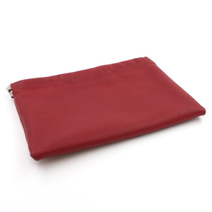 Woman in Red Genuine Leather Cosmetic Purse/Clutch - N.Kluger Designs clutch