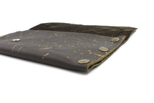 Brown Leather Snap Clutch - N.Kluger Designs clutch